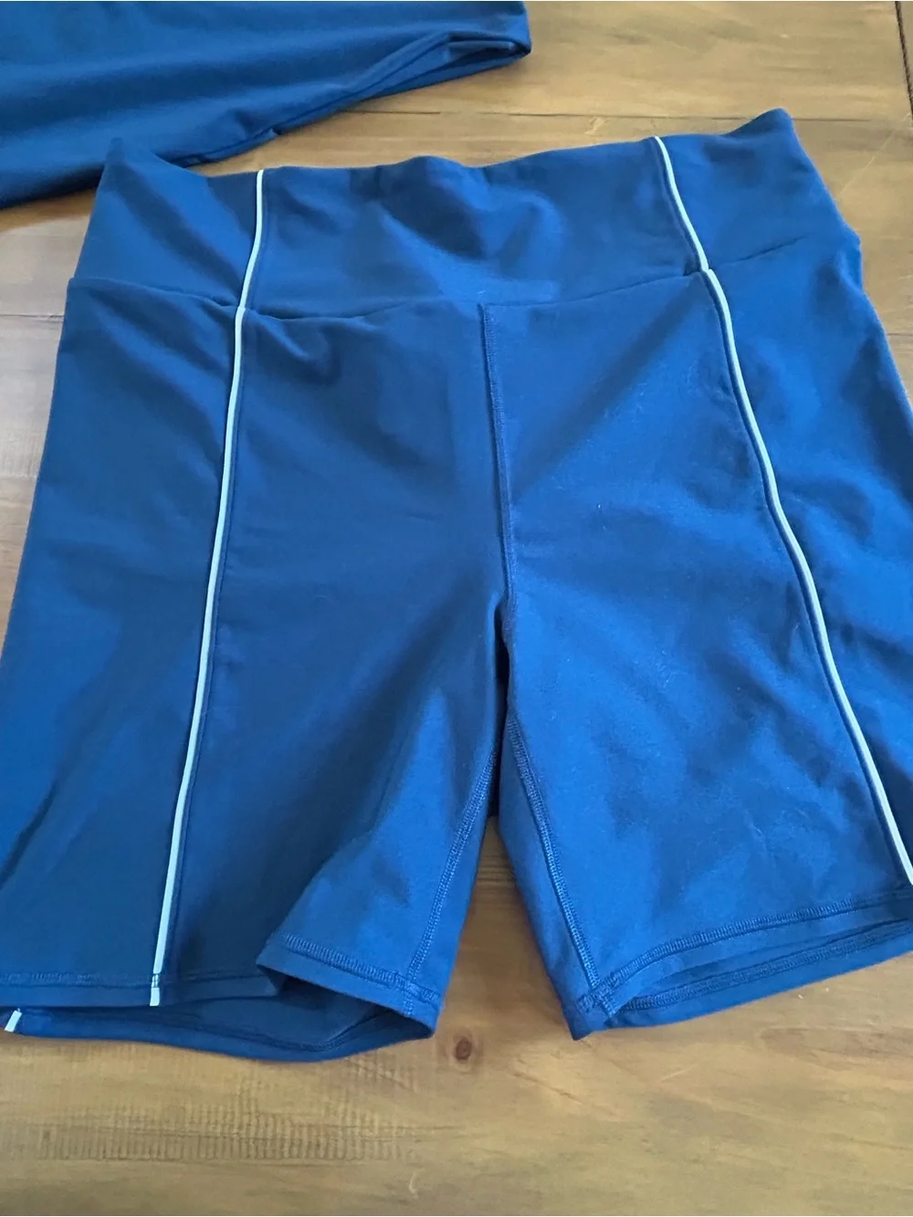 A&F YPB Matching Active Crop Top and Biker Shorts